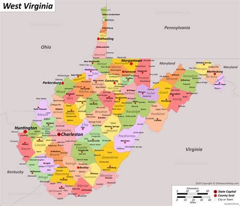 west virginia capital map|West Virginia State Map .